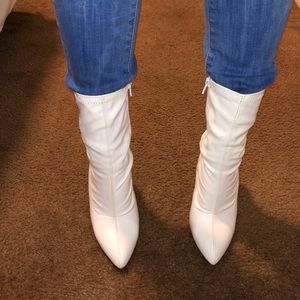 White booties